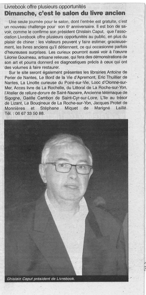 Journal des Sables du 14 Avril 2016