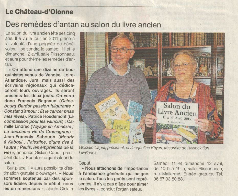 Ouest France du 03 Avril 2015