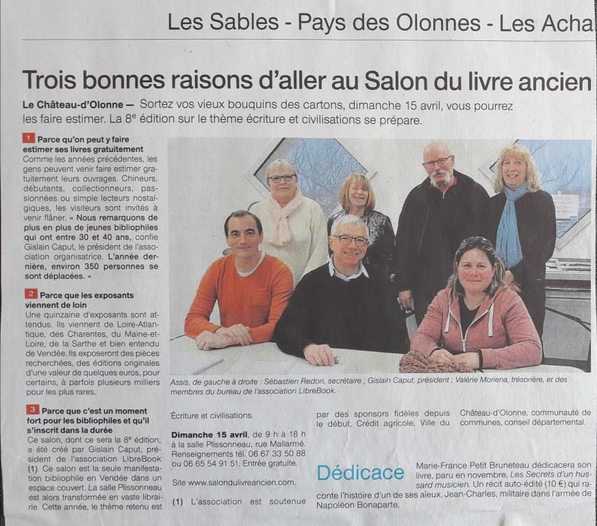 Ouest France du 02 Avril 2018